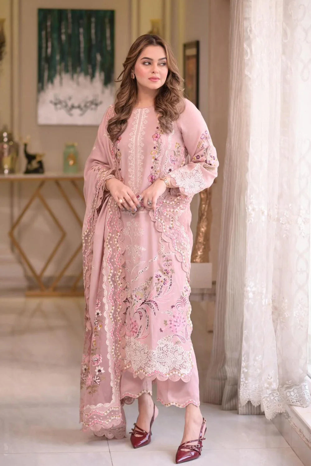Zara Shahjahan | 3 Piece Unstitched Embroidered Lawn | Summer Bloom