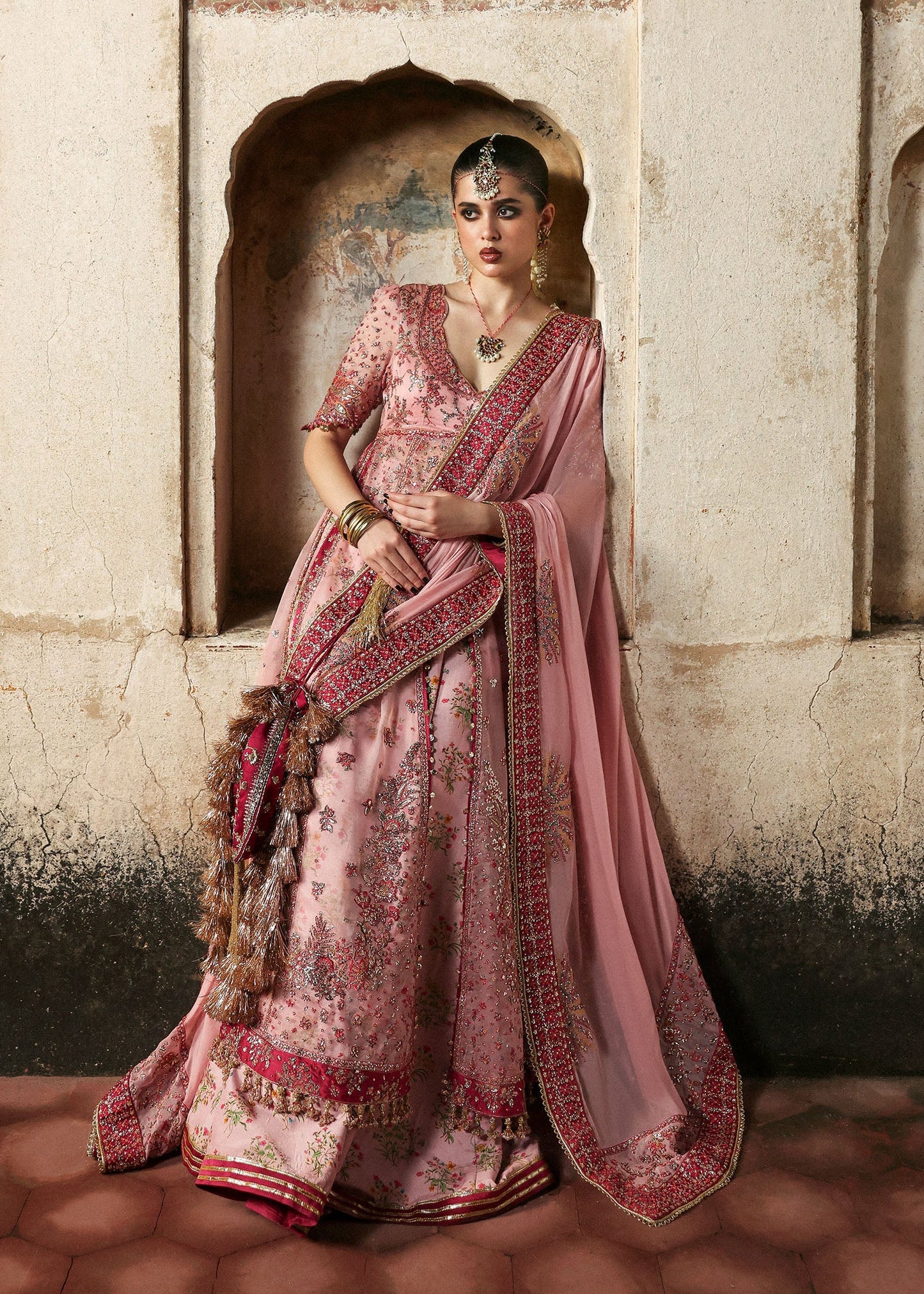 Hussain Rehar | 3 Pice Unstitched Embroidered Organza | Roshanara