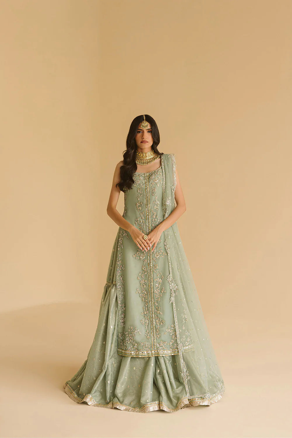 Zuria Dor | 3 Piece Unstitched Silk Chiffon Embroidered | Lila