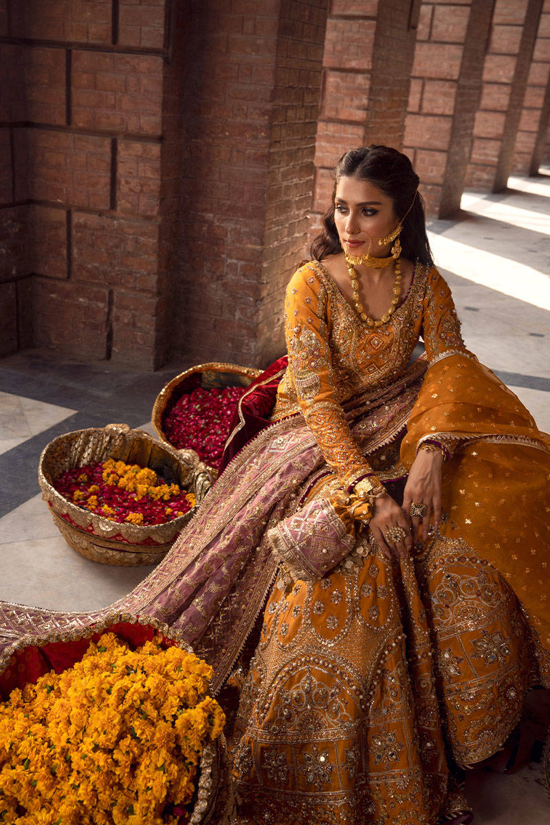 MNR | 3 Piece Unstitched Embroidered Raw Silk | Gul-e-Maryam