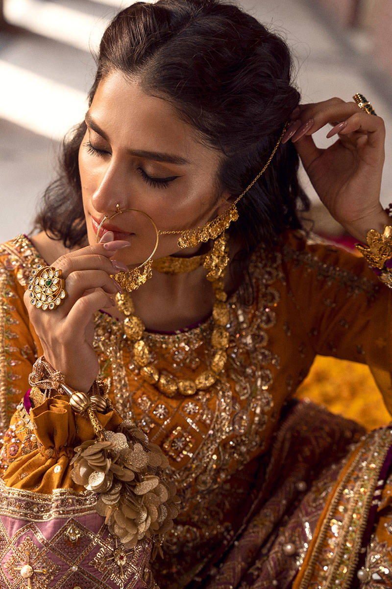 MNR | 3 Piece Unstitched Embroidered Raw Silk | Gul-e-Maryam