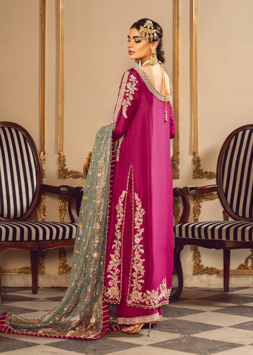 Sara Rohale Asghar | Unstitched Raw Silk | Melodic Tassels