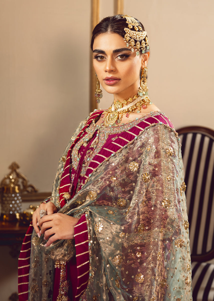 Sara Rohale Asghar | Unstitched Raw Silk | Melodic Tassels