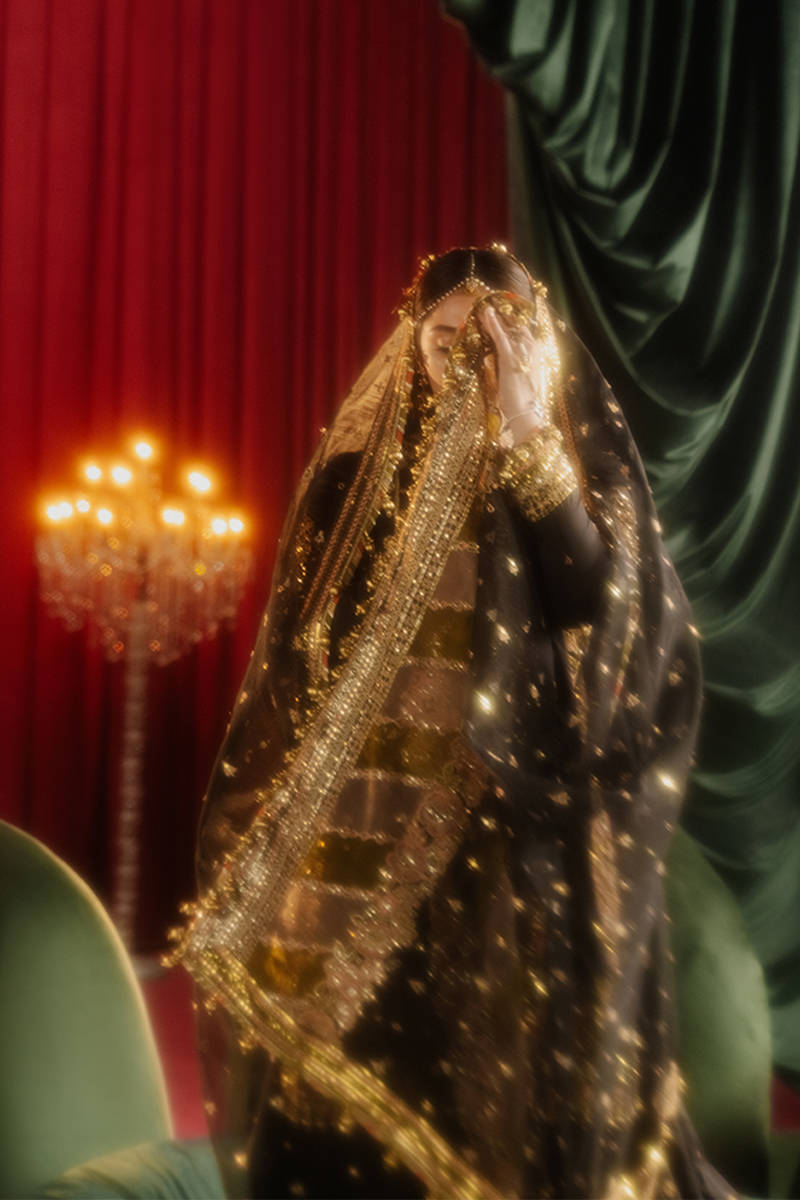 MNR | 3 Piece Unstitched Embroidered Silk | Afreen