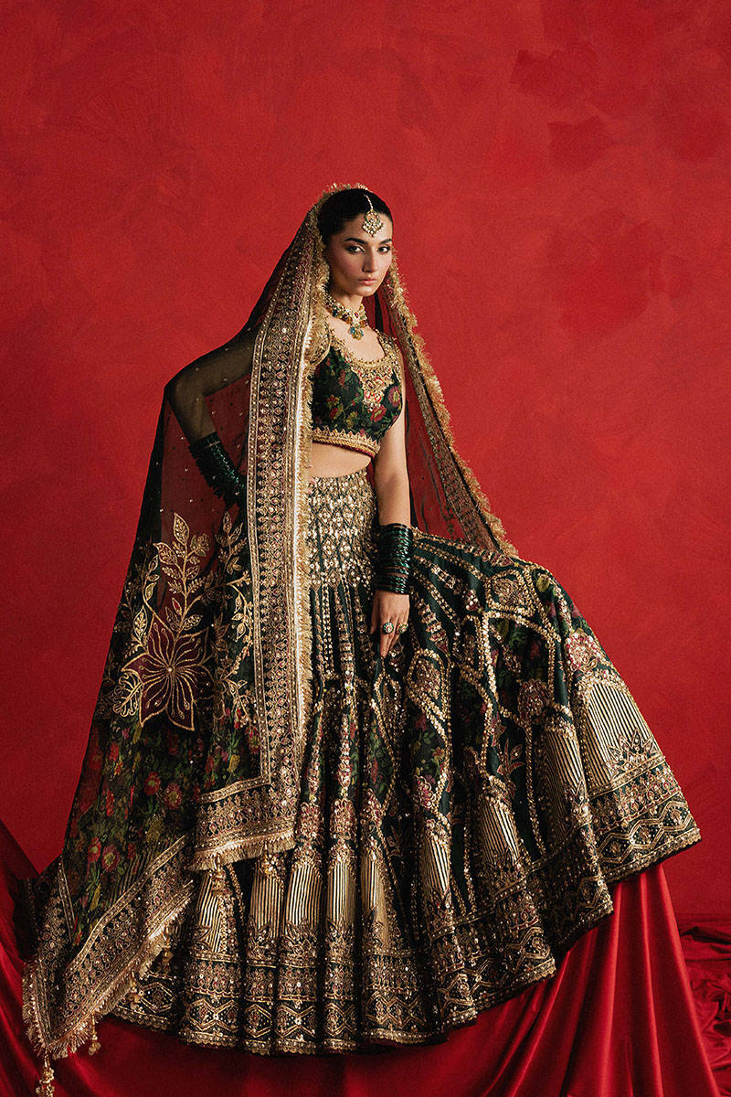 MNR | 3 Piece Unstitched Embroidered Silk | Gul-e-Khaas