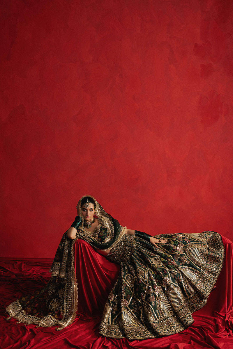 MNR | 3 Piece Unstitched Embroidered Silk | Gul-e-Khaas