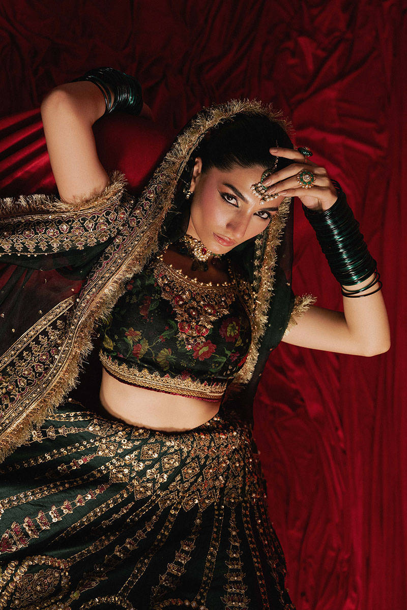 MNR | 3 Piece Unstitched Embroidered Silk | Gul-e-Khaas