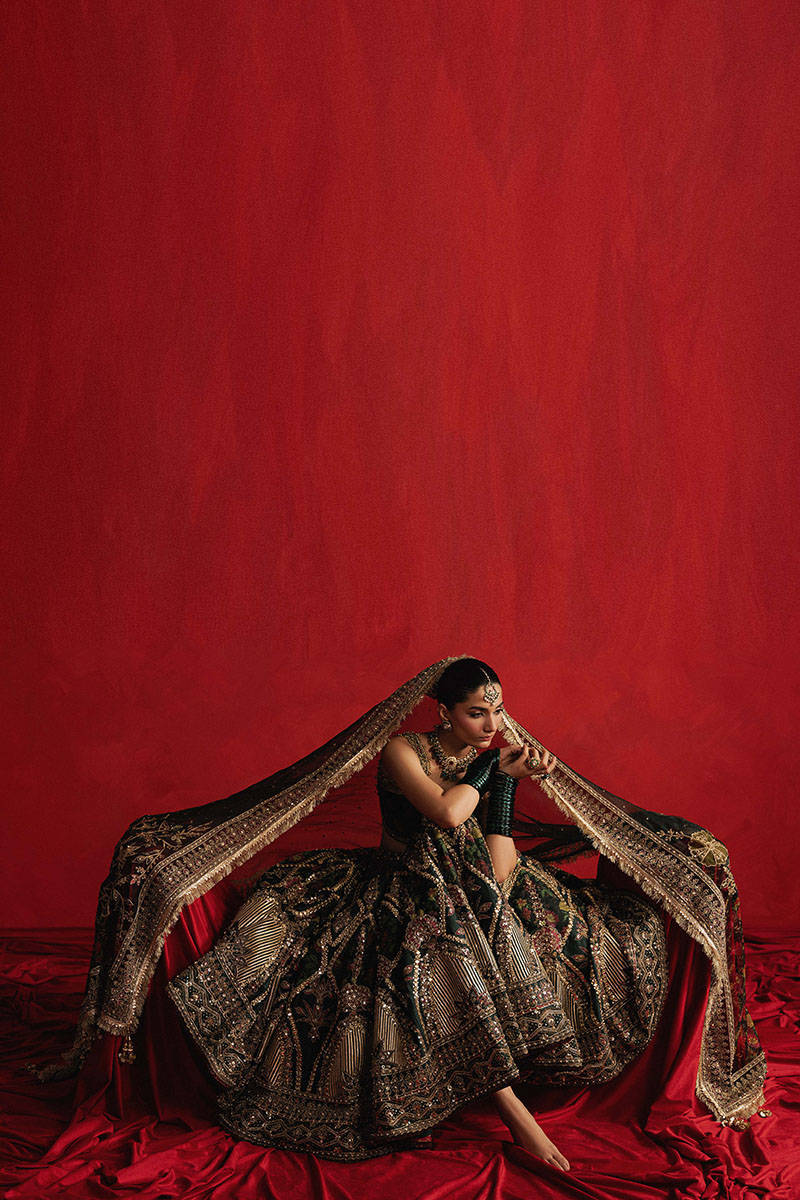 MNR | 3 Piece Unstitched Embroidered Silk | Gul-e-Khaas