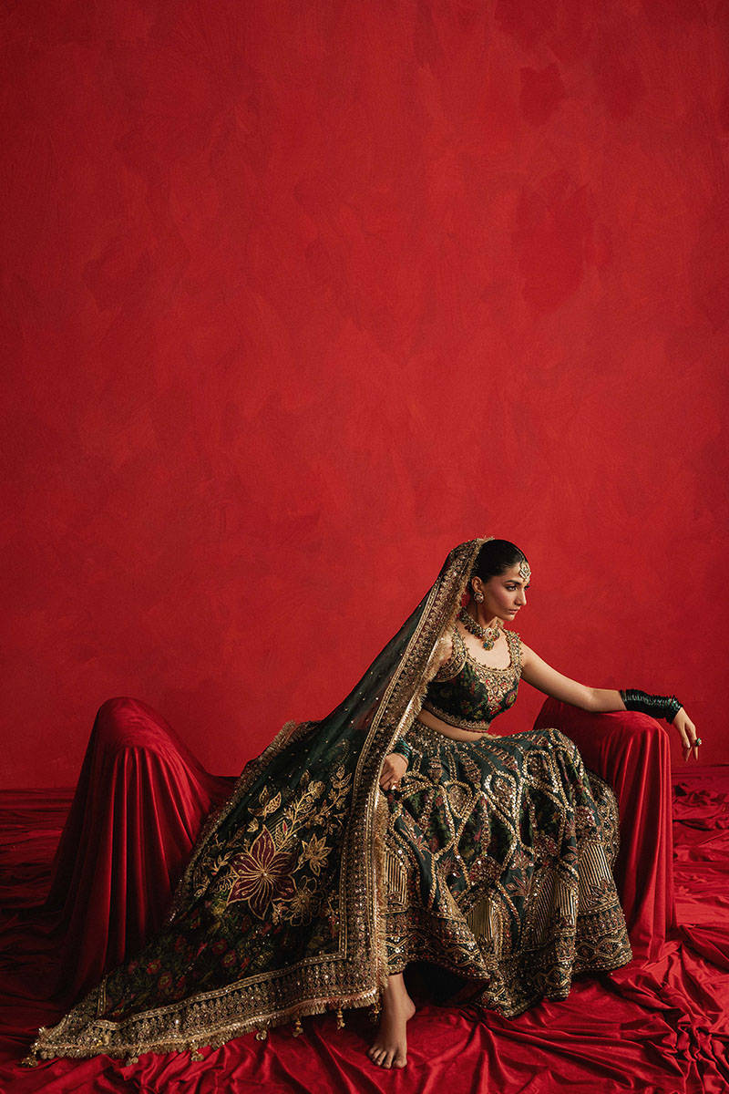 MNR | 3 Piece Unstitched Embroidered Silk | Gul-e-Khaas