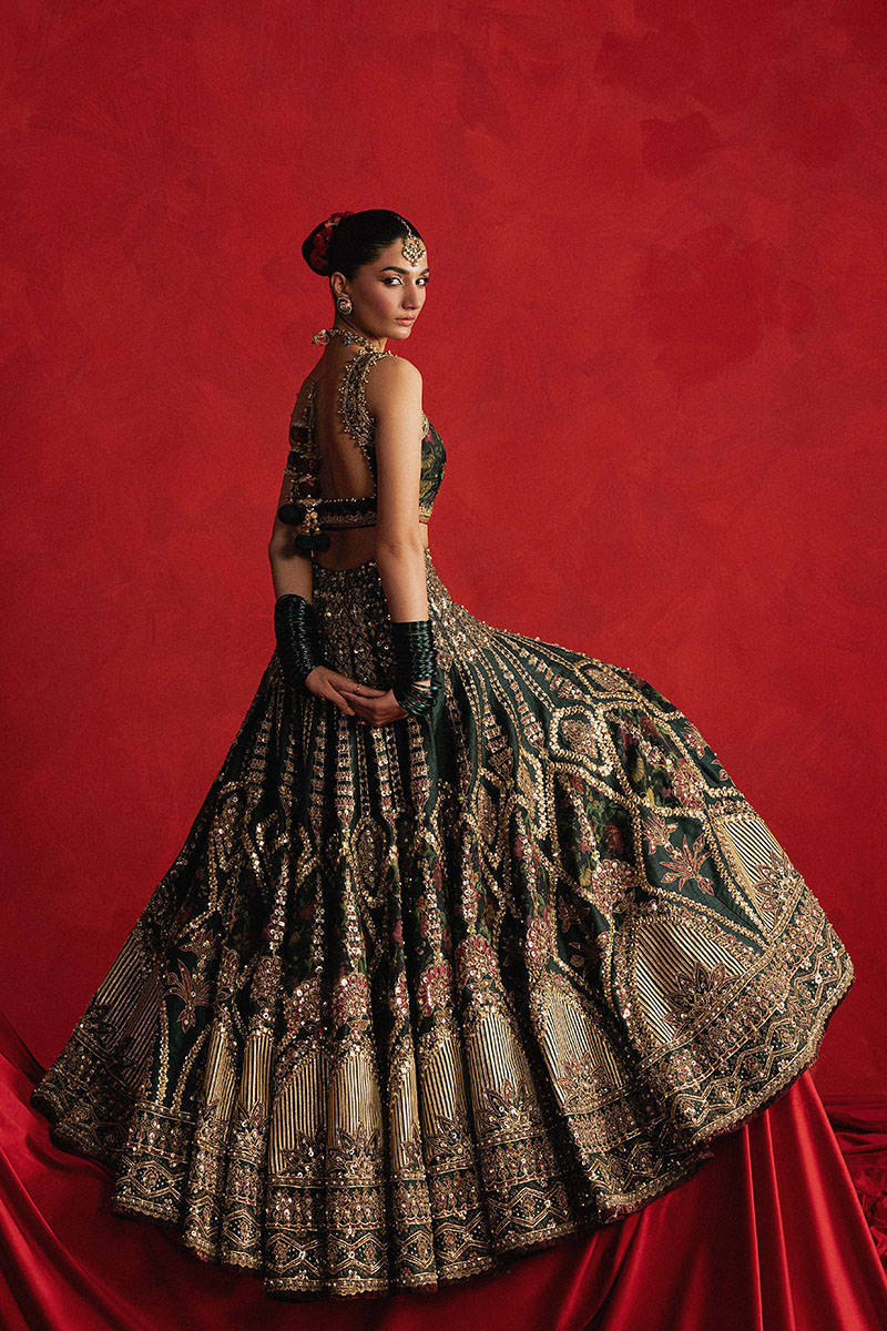 MNR | 3 Piece Unstitched Embroidered Silk | Gul-e-Khaas