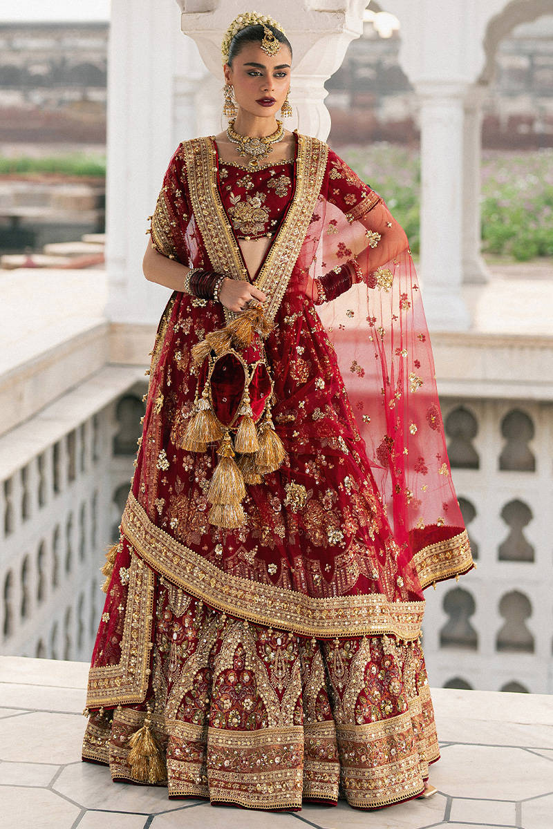 MNR | 3 Piece Unstitched Embroidered Raw Silk with Net Dupatta | Bia Jaan