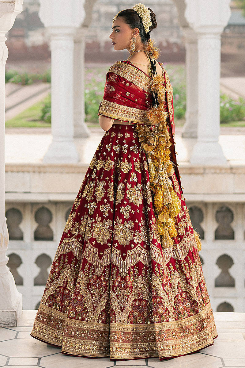 MNR | 3 Piece Unstitched Embroidered Raw Silk with Net Dupatta | Bia Jaan