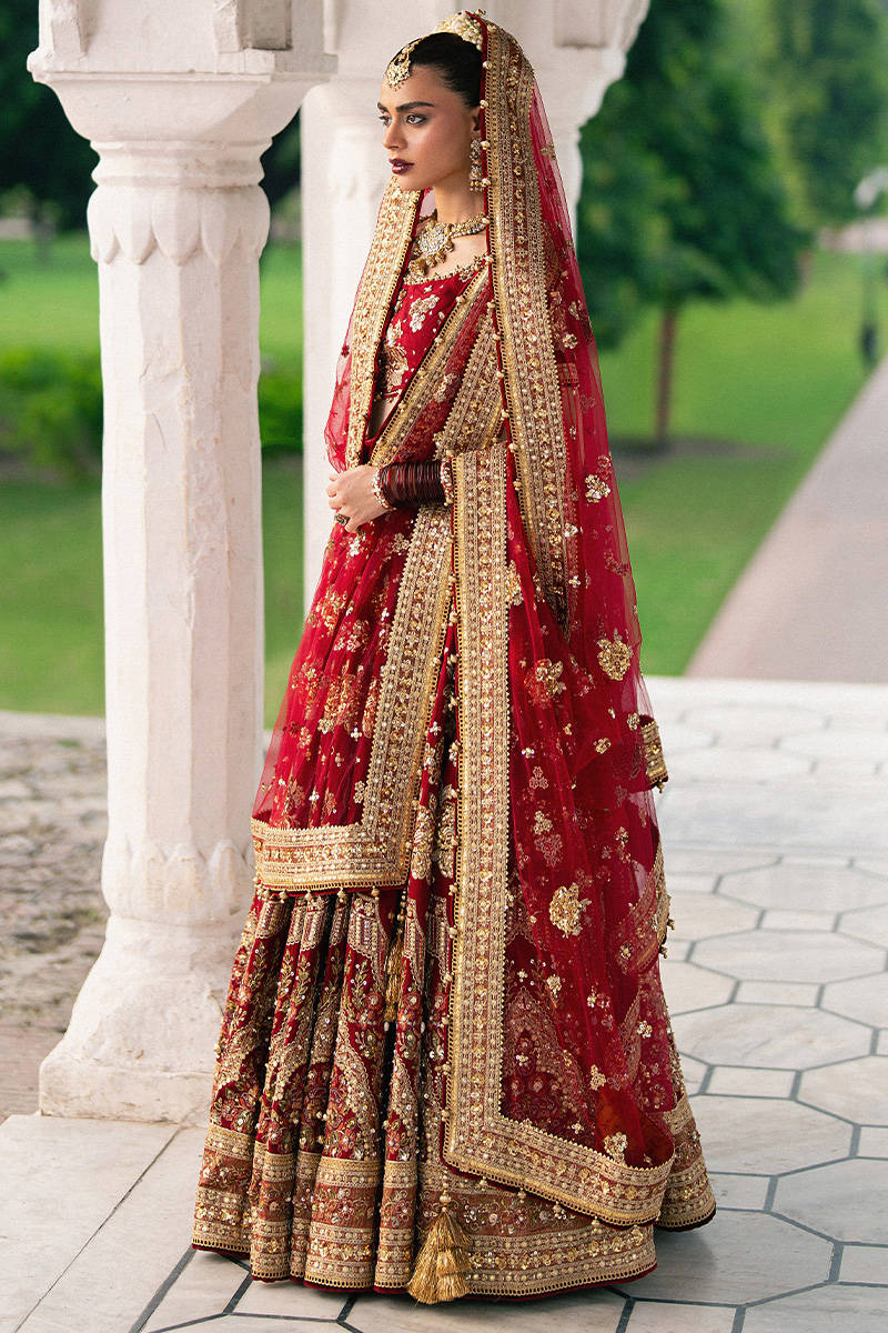 MNR | 3 Piece Unstitched Embroidered Raw Silk with Net Dupatta | Bia Jaan