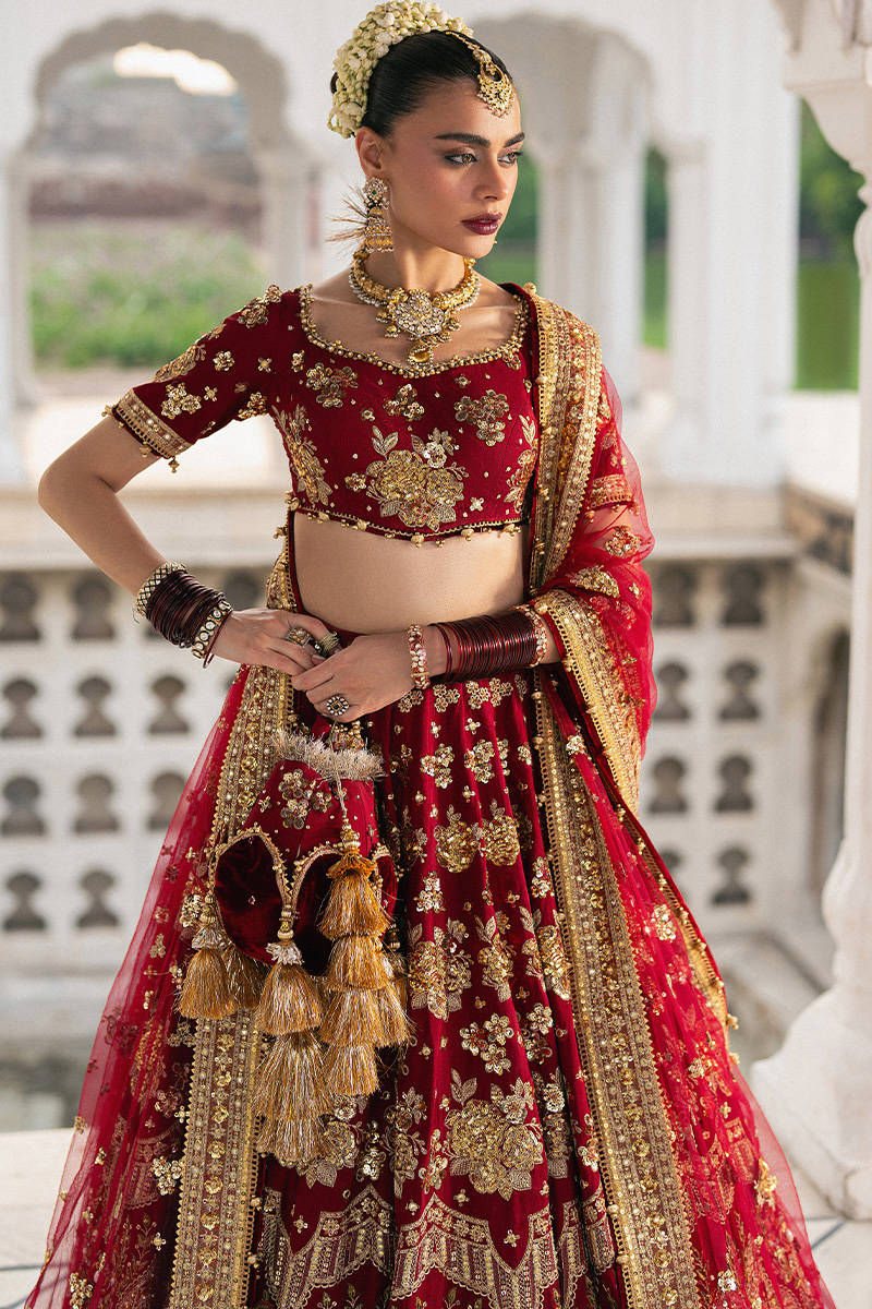 MNR | 3 Piece Unstitched Embroidered Raw Silk with Net Dupatta | Bia Jaan