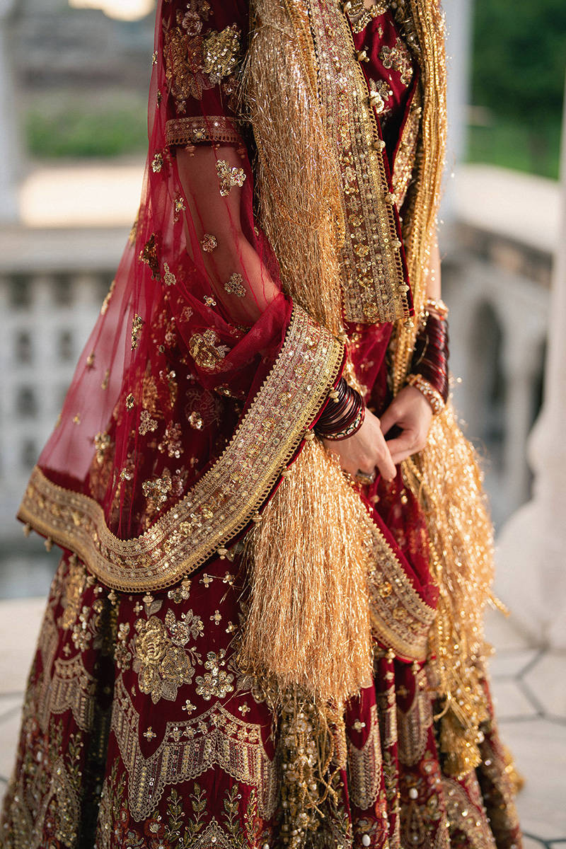 MNR | 3 Piece Unstitched Embroidered Raw Silk with Net Dupatta | Bia Jaan