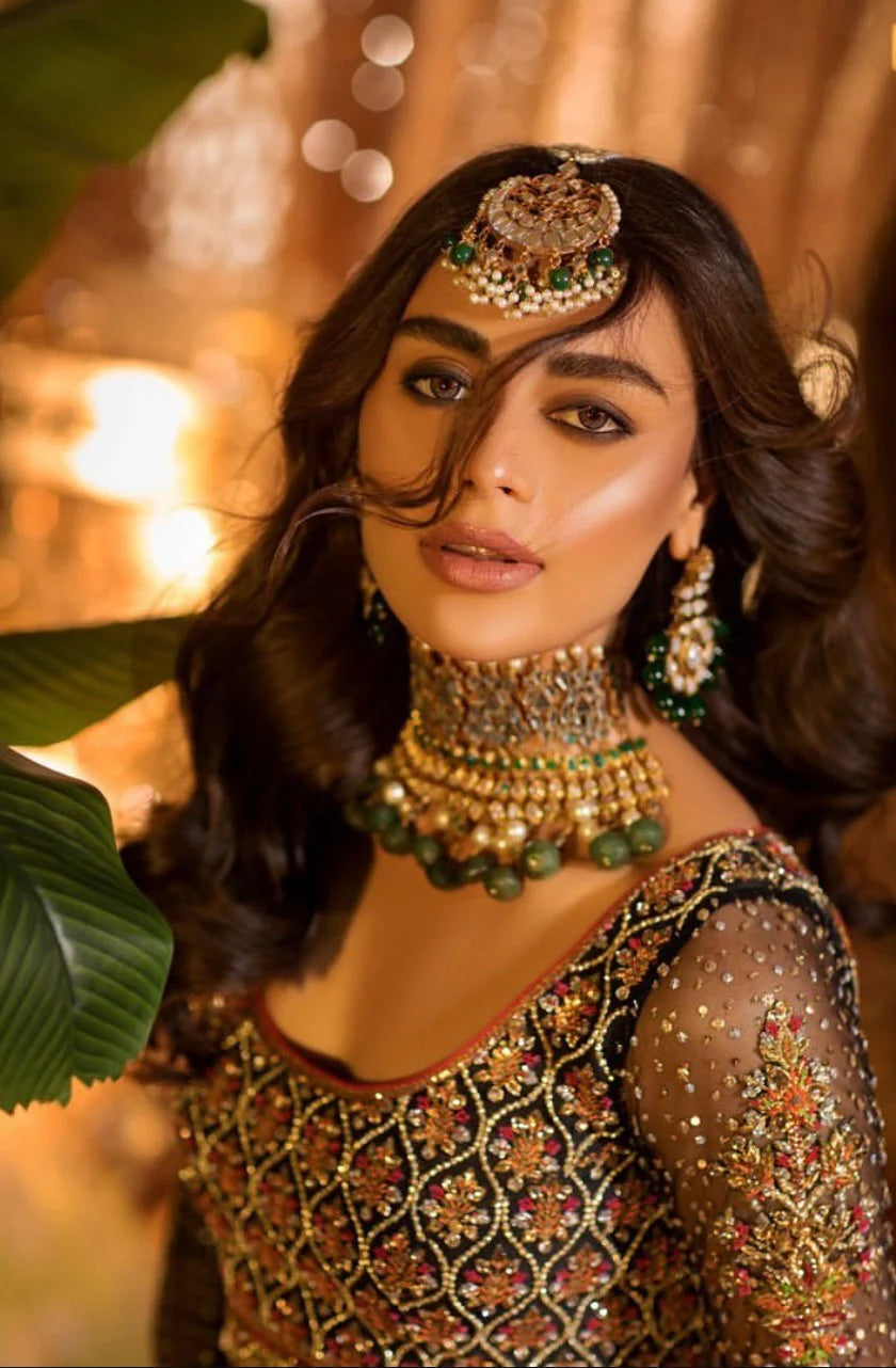 Nomi Ansari | 3 Piece Unstitched Embroidered Bridal Dress | N-713