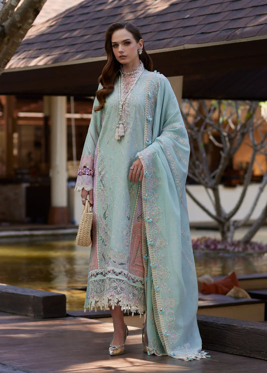 Kanwal Malik | 3 Piece Unstitched Embroidered Lawn | Eliana