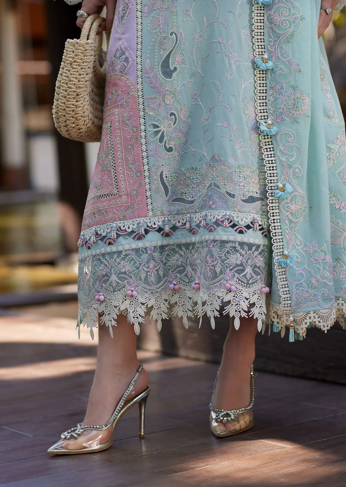 Kanwal Malik | 3 Piece Unstitched Embroidered Lawn | Eliana
