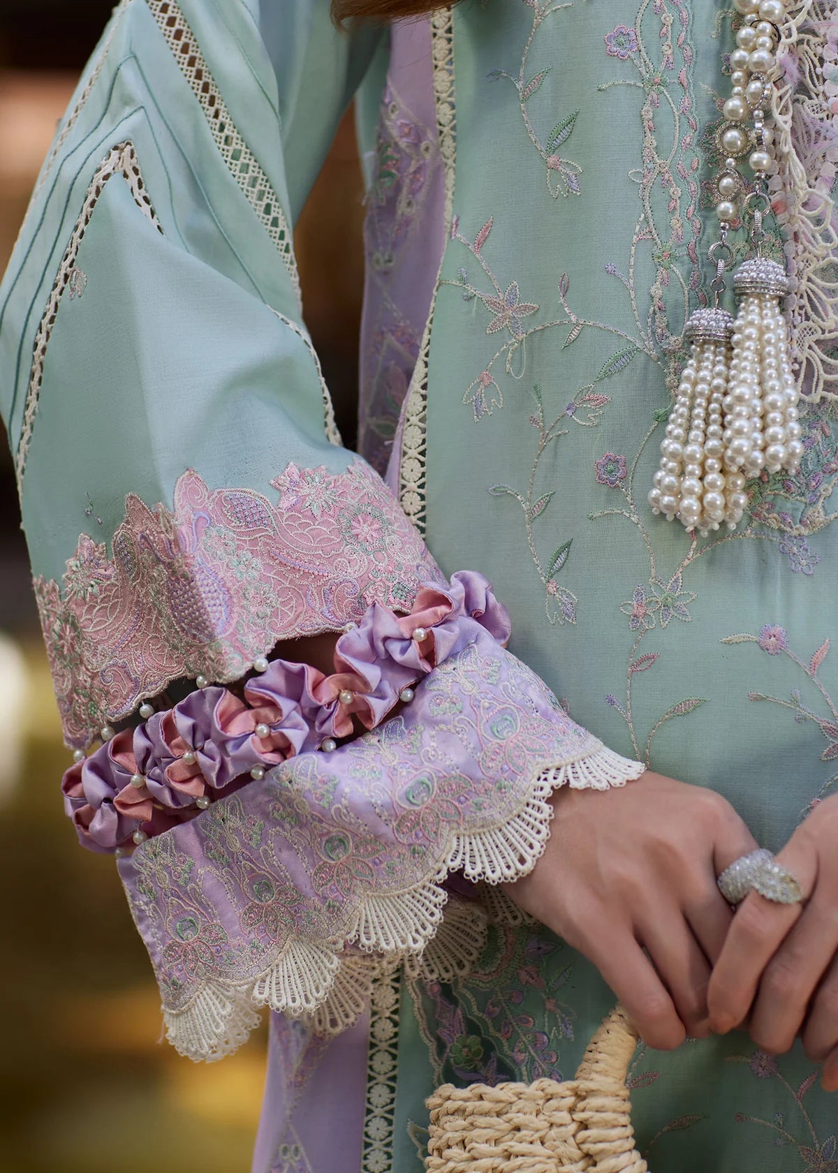 Kanwal Malik | 3 Piece Unstitched Embroidered Lawn | Eliana