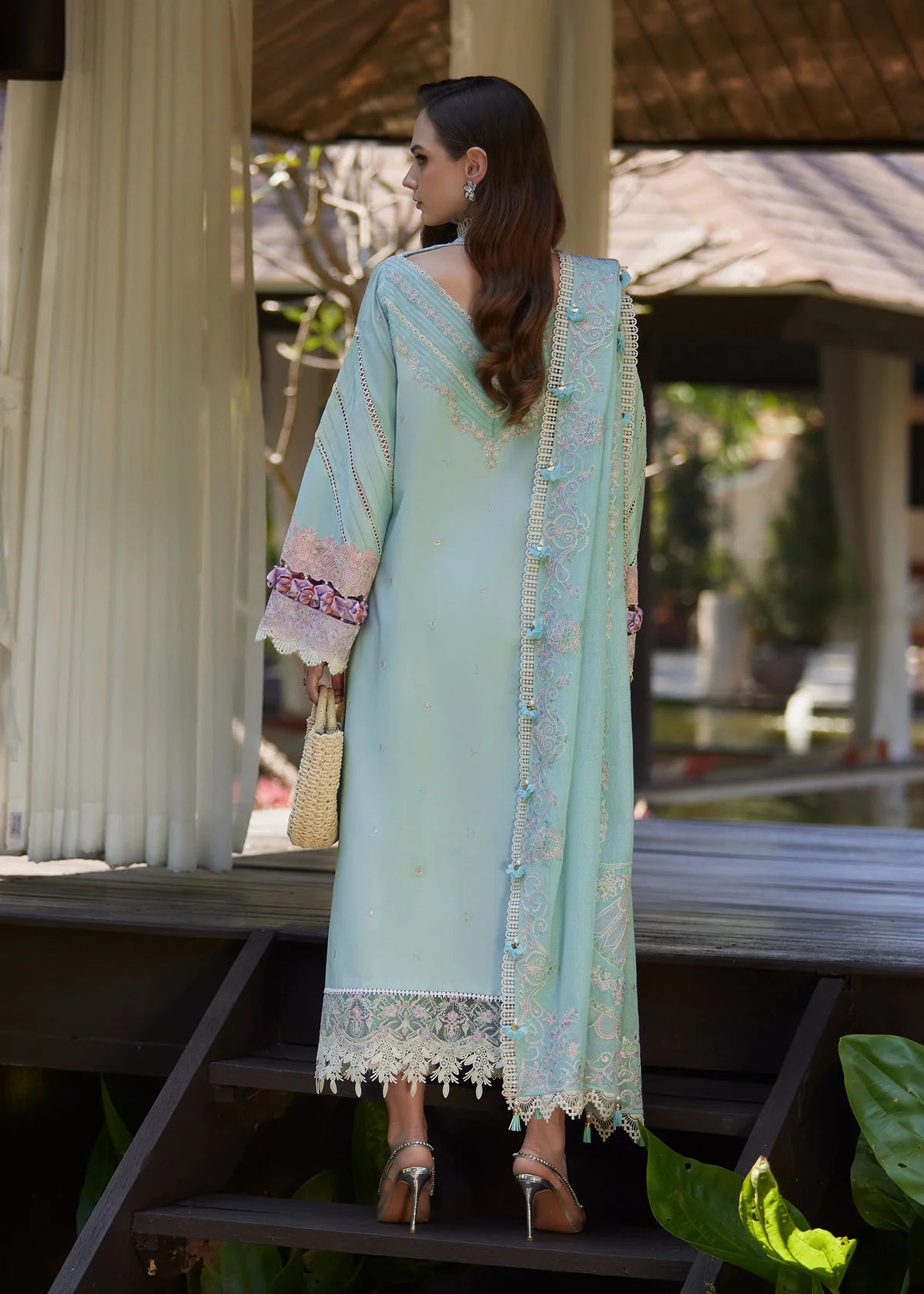 Kanwal Malik | 3 Piece Unstitched Embroidered Lawn | Eliana