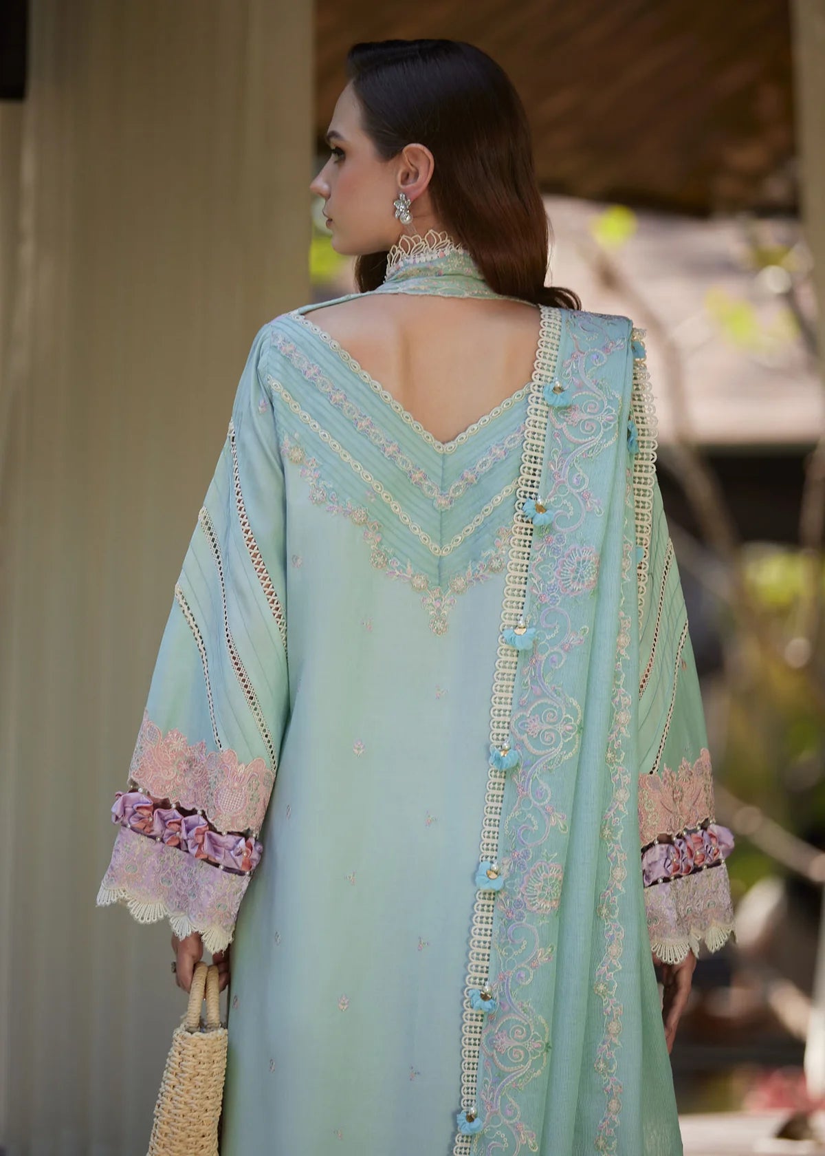 Kanwal Malik | 3 Piece Unstitched Embroidered Lawn | Eliana