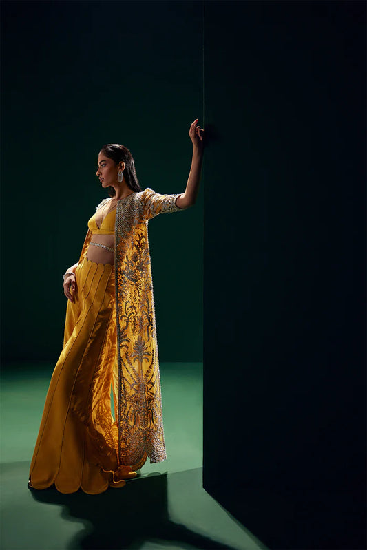 Soraya | 3 Piece Unstitched Embroidered Raw Silk | Monarch