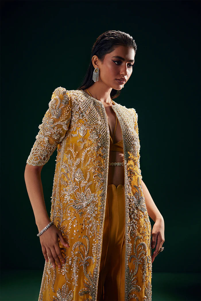 Soraya | 3 Piece Unstitched Embroidered Raw Silk | Monarch