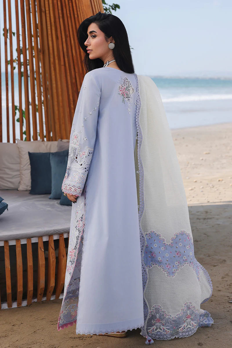 Qalamkar | 3 Piece Unstitched Embroidered Lawn | SA-08 Zayna