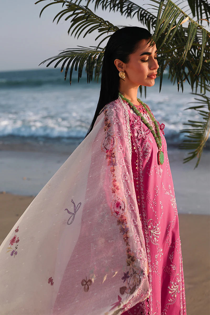 Qalamkar | 3 Piece Unstitched Embroidered Lawn | SA-13 TARA