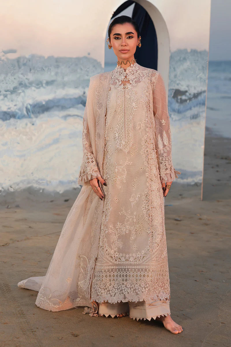 Qalamkar | 3 Piece Unstitched Embroidered Lawn | SA-15 NEHAN