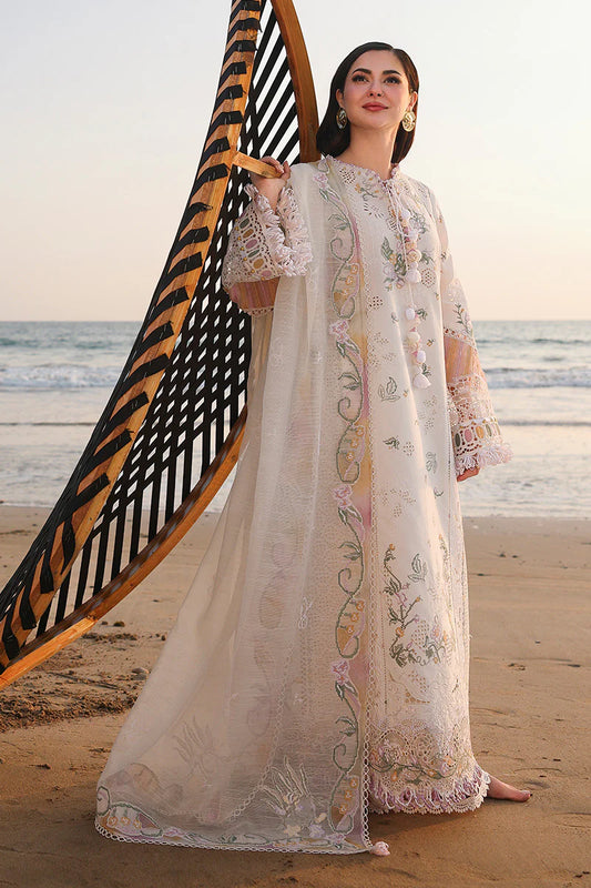 Qalamkar | 3 Piece Unstitched Embroidered Lawn | SA-10 ILARA