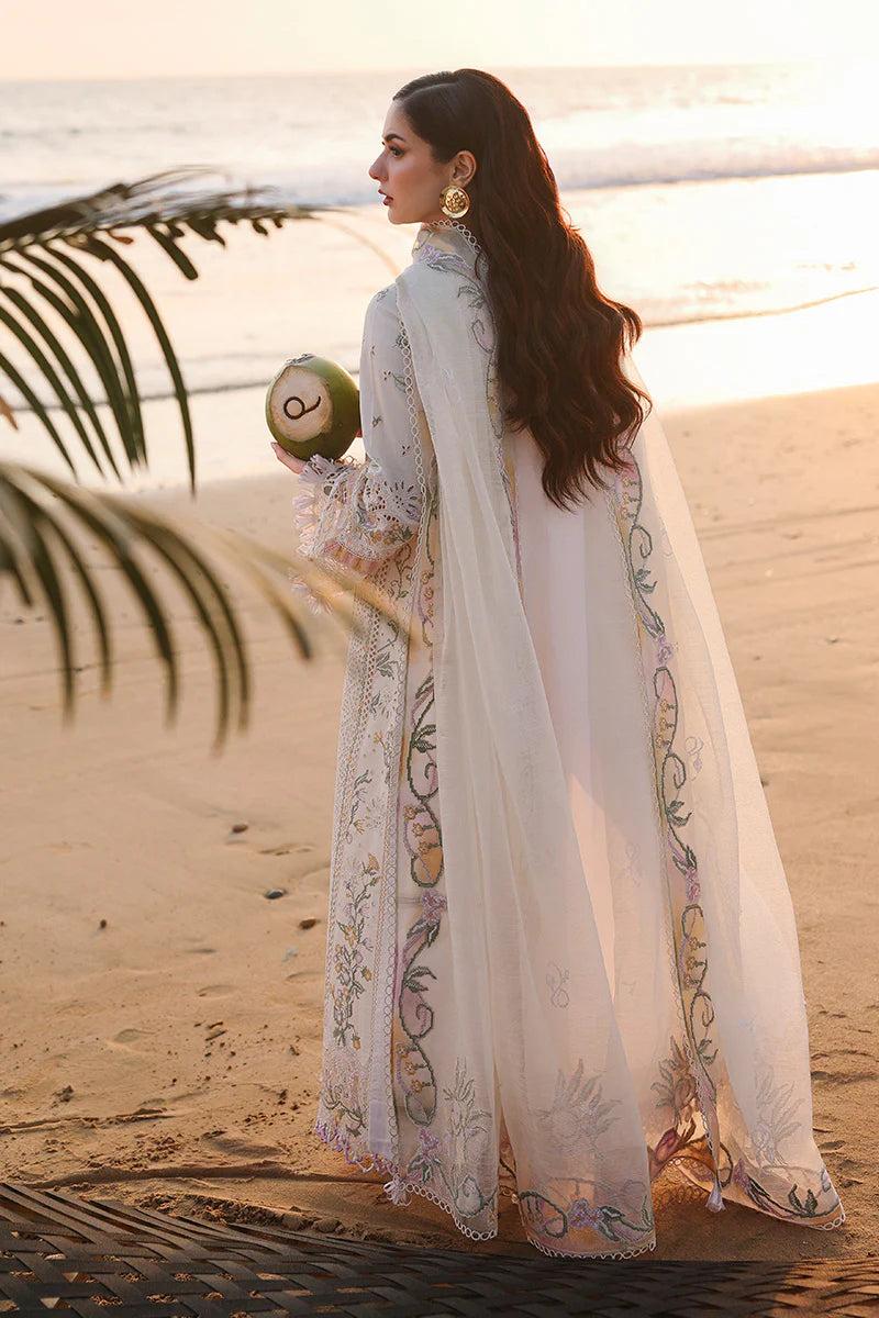 Qalamkar | 3 Piece Unstitched Embroidered Lawn | SA-10 ILARA