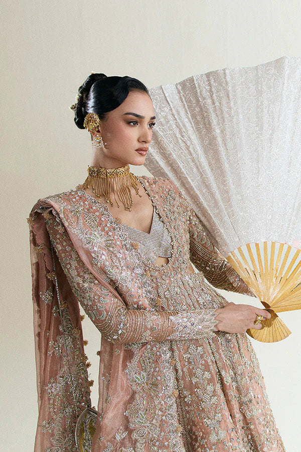 Suffuse | 3 Piece Unstitched Embroidered Organza | Mahveen