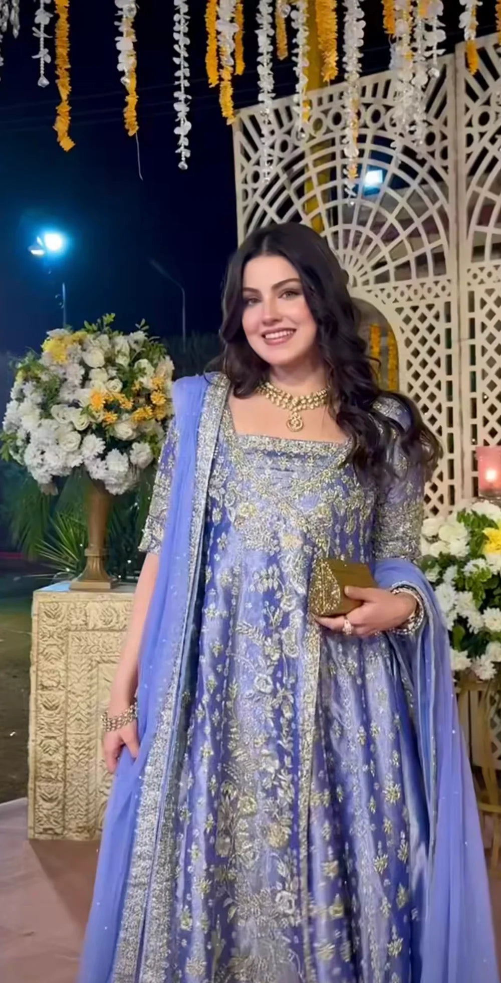 Haris Shakeel | 3 Piece Unstitched Embroidered Silk | Eyena