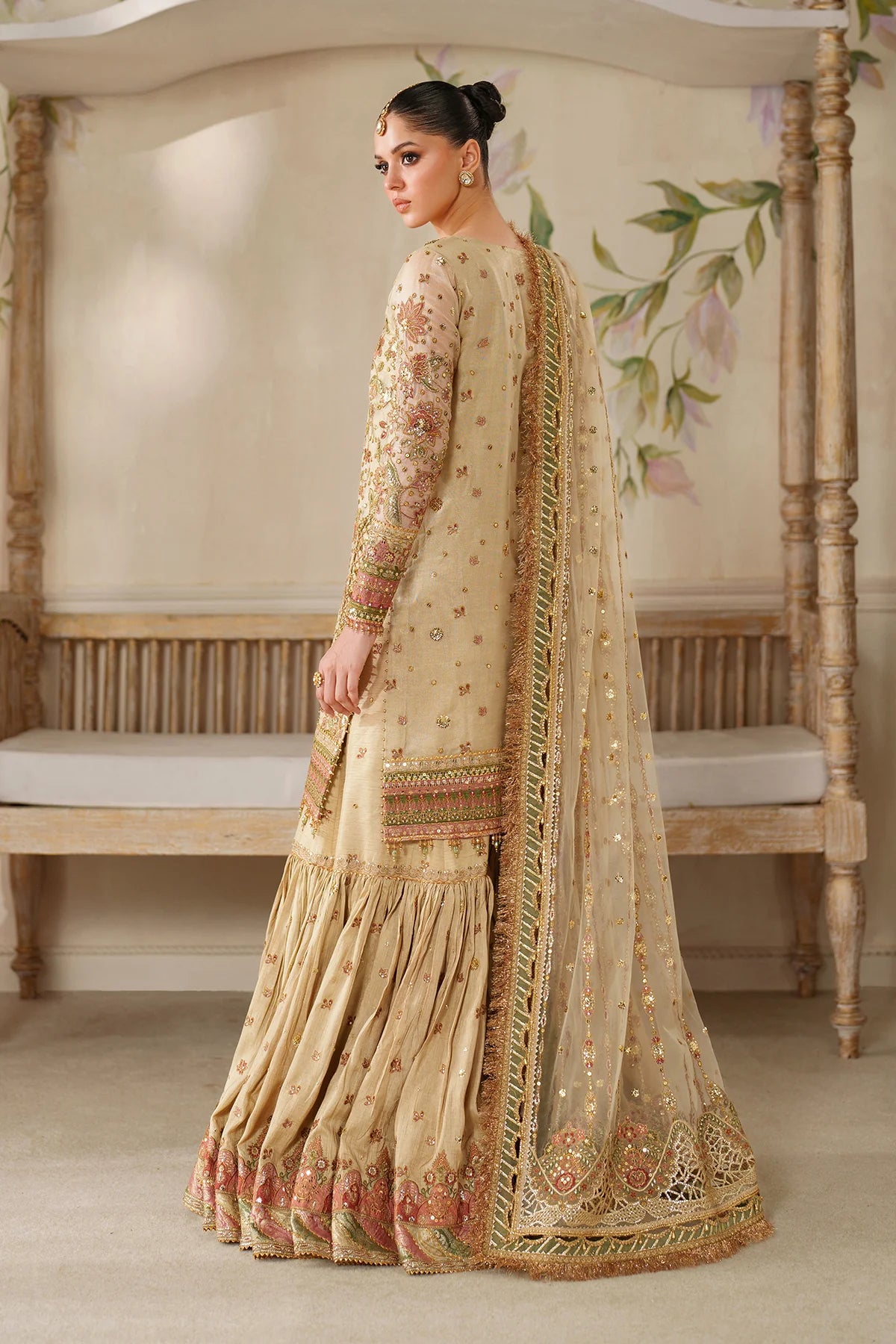 Baroque | 3 Piece Unstitched Embroidered Net | CH14-02
