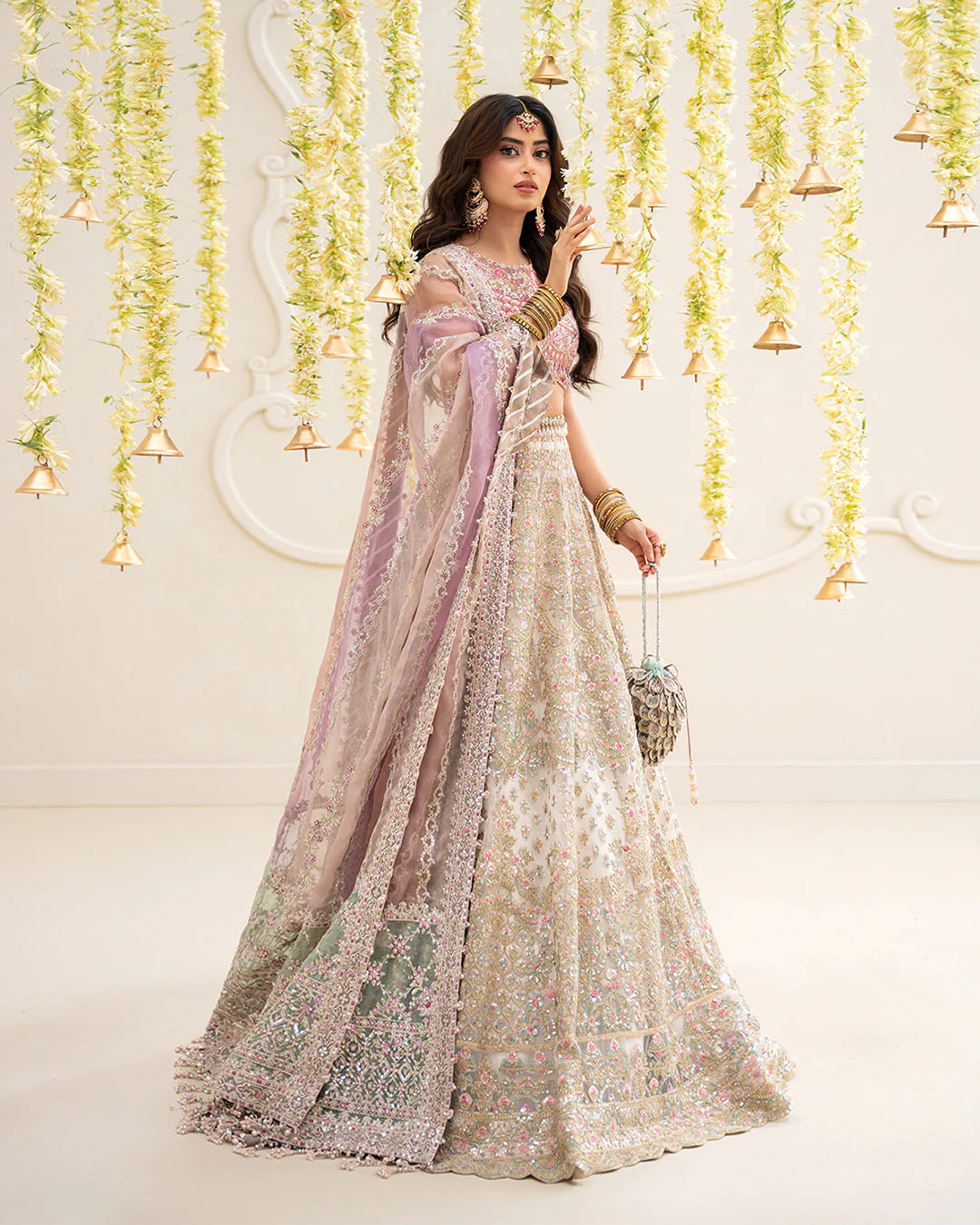 Faiza Saqlain | 3 Piece Unstitched Embroidered Organza | Suzan