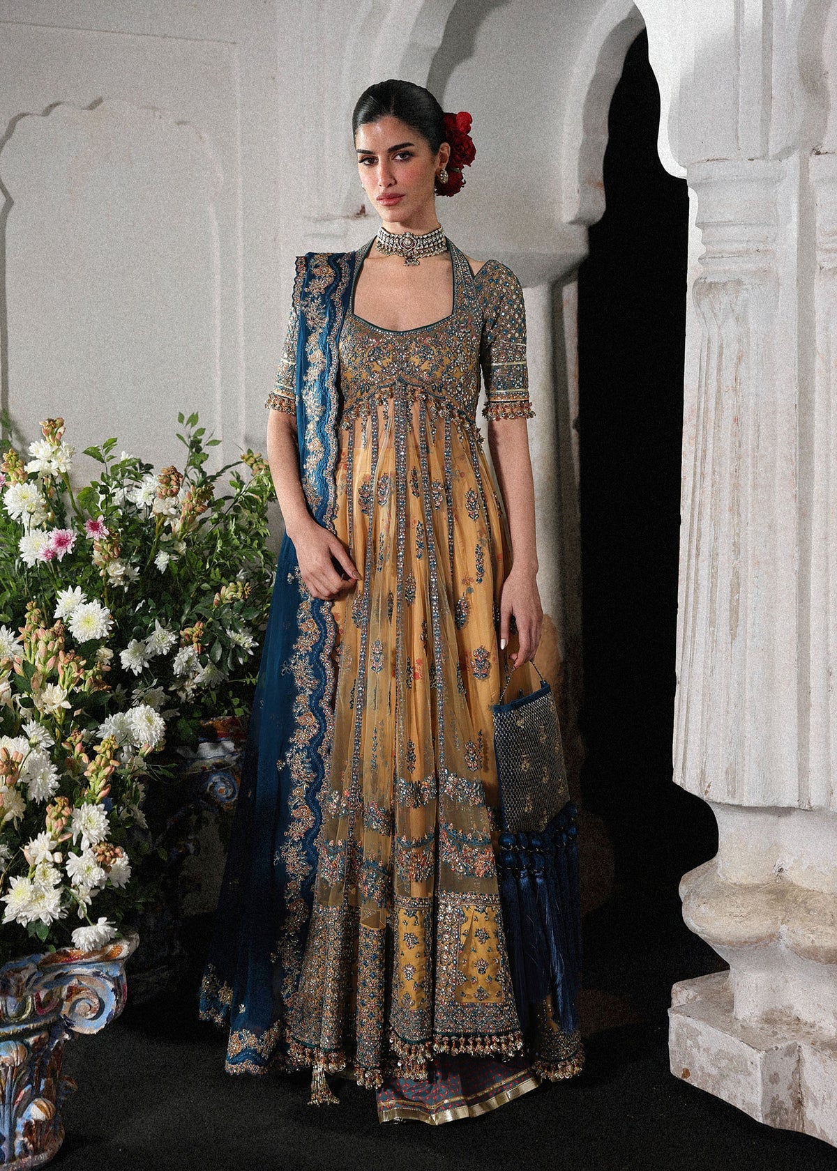 Hussain Rehar | 3 Piece Unstitched Embroidered Silk Suite | Man Jogi