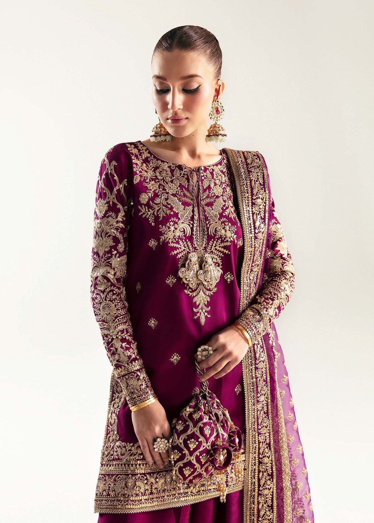 Kanwal Malik | 3 piece Unstitched Raw Silk | Mirha III Hania