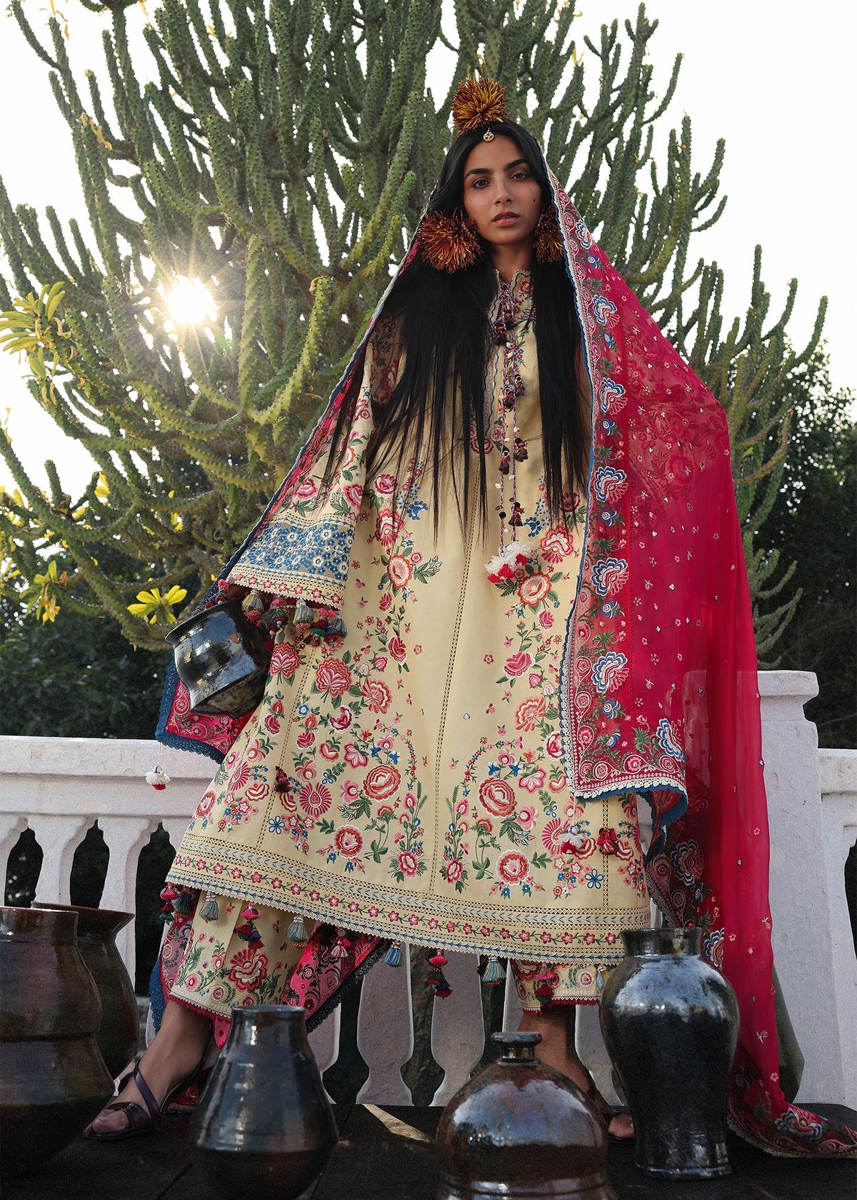 Hussain Rehar | 3 Piece Unstitched Embroidered Lawn | Zubdah