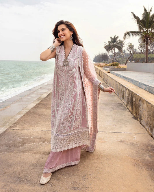 Faiza Saqlain | 3 Piece Unstitched Embroidered Lawn | Amaryllis
