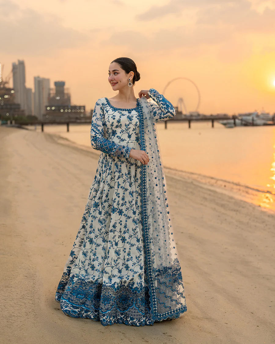 Faiza Saqlain | 3 Piece Unstitched Embroidered Lawn | Jehona
