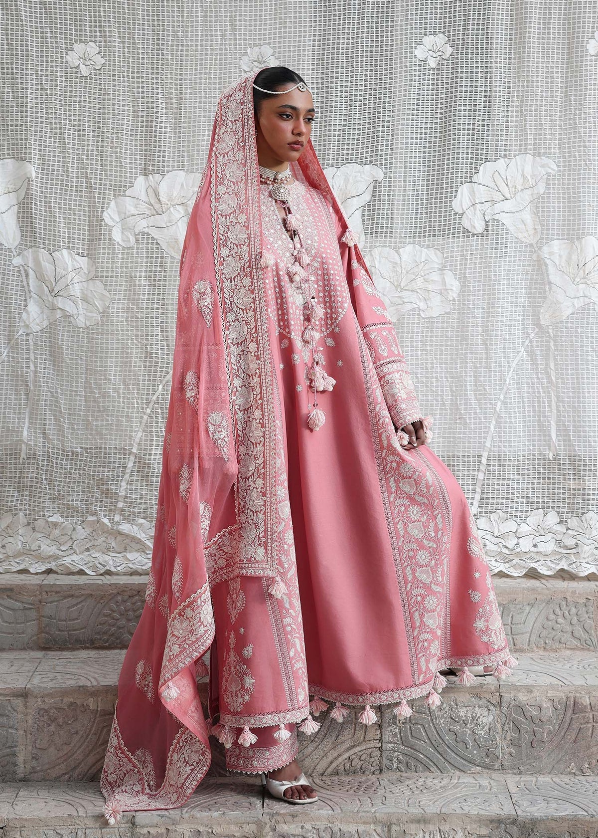 Hussain Rehar | 3 Piece Unstitched Embroidered Lawn | Sorti
