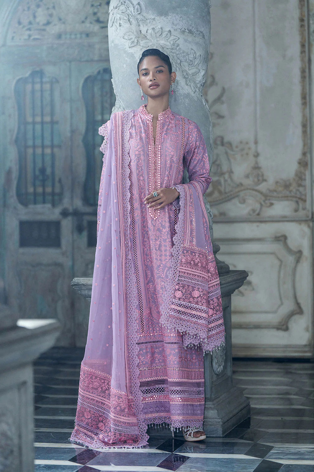 Sobia Nazir | 3 Piece Unstitched Embroidered Lawn | Design 2A
