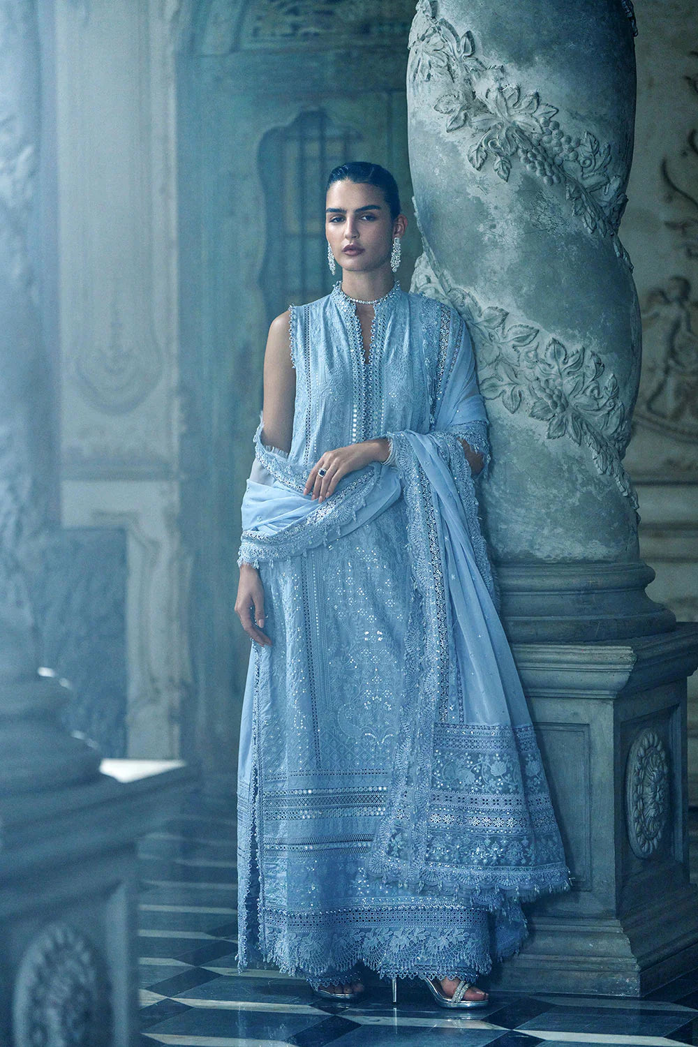 Sobia Nazir | 3 Piece Unstitched Embroidered Lawn | Design 2B