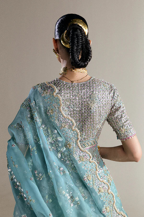 Suffuse | 3 Piece Unstitched Embroidered Organza Outfit | Anaira