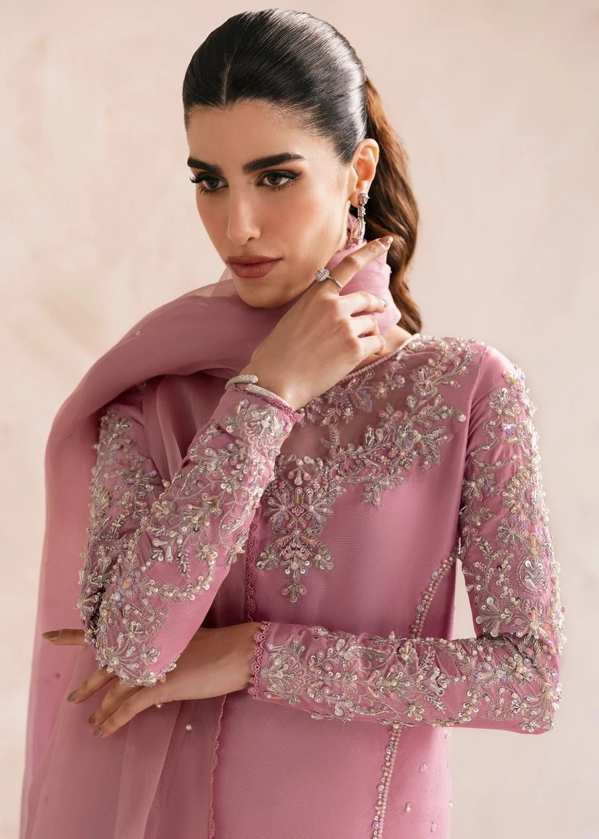 Kanwal Malik | 3 Piece Unstitched Embroidered Silk | Arden