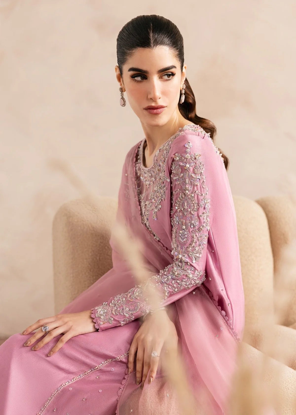 Kanwal Malik | 3 Piece Unstitched Embroidered Silk | Arden