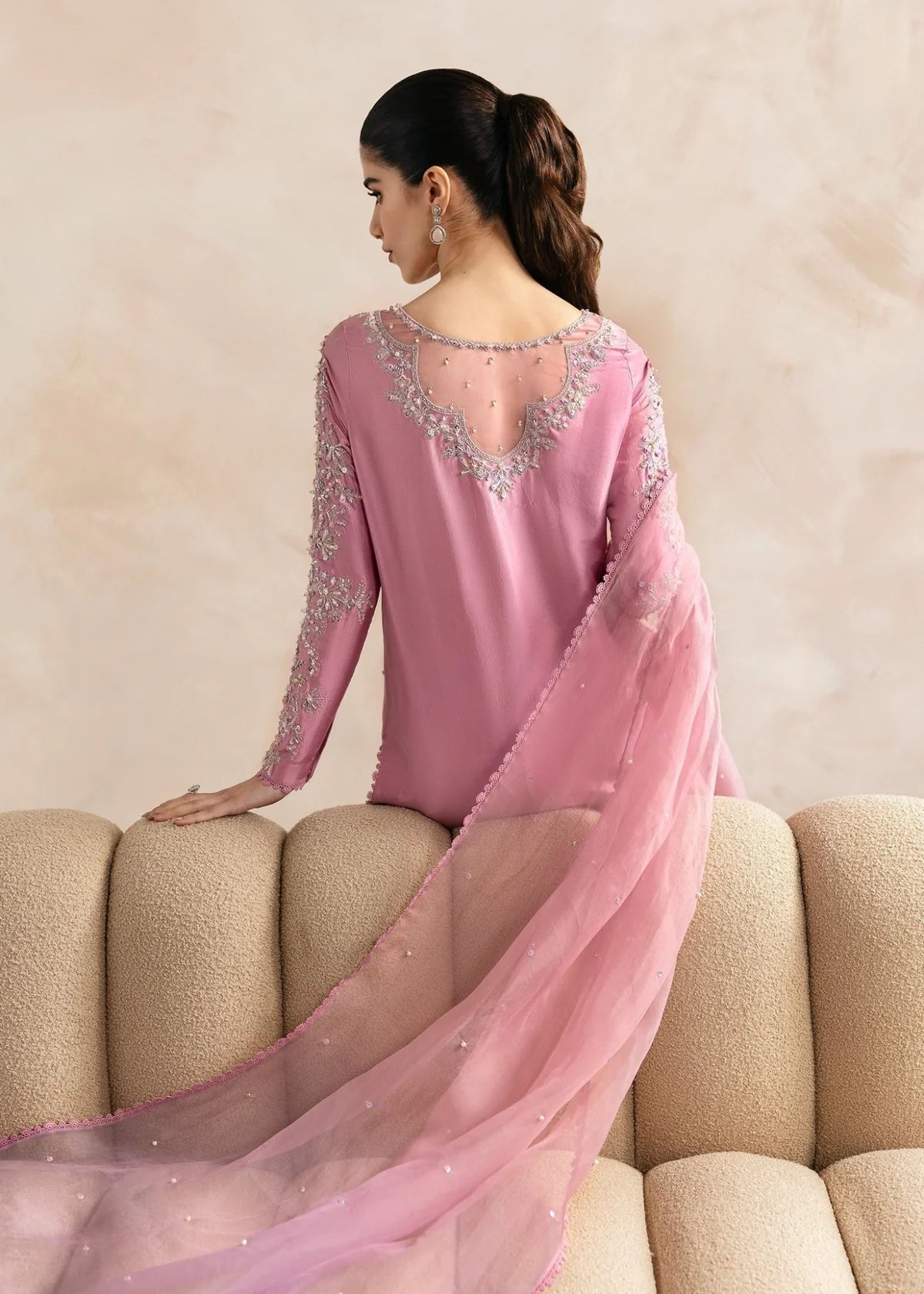 Kanwal Malik | 3 Piece Unstitched Embroidered Silk | Arden
