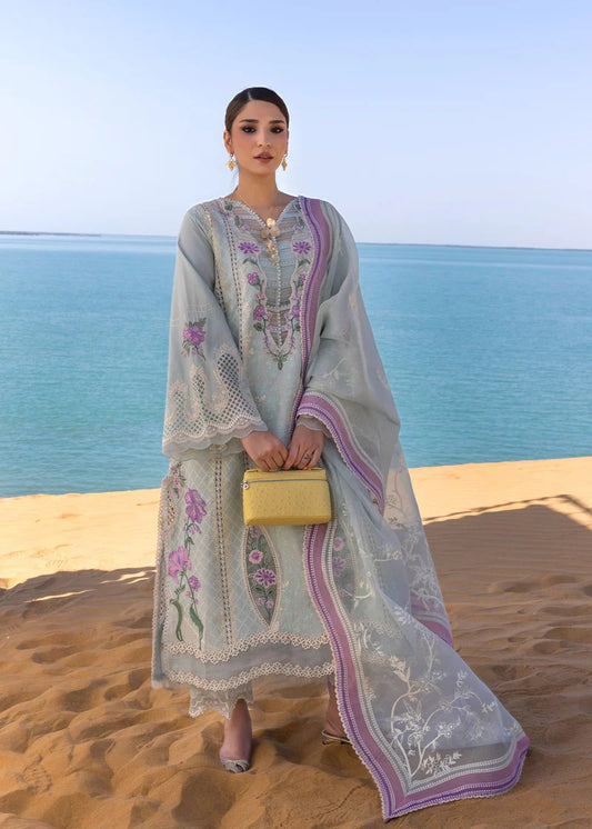 Crimson | 3 Piece Unstitched Embroidered Lawn |  Tale - D2 A