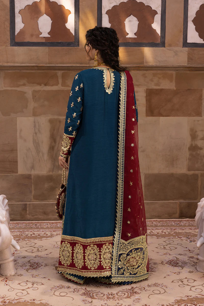Rang Rasiya | 3 Piece Unstitched Embroidered Raw Silk | Mahnaz